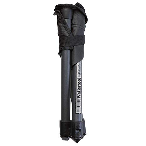 Walkstool - Basic Model - Zwart - 3 poten opvouwbare kruk in aluminium - Hoogte 50 cm - Opvouwbare kruk - Maximale… - Image 3