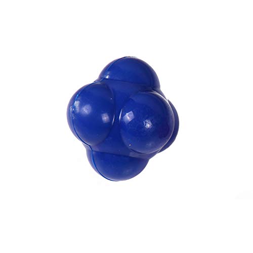 Xeminor 1PCS Silicone Hexagonal Reaction Ball Training Speed Bouncing Ball Fitness Supplies for Improve Reaction Time Speed Agility Blue