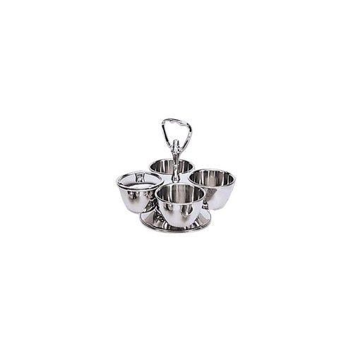 Adcraft MLS-4 Stainless Steel 4 Bowl Revolving Server