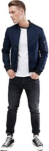 Be Bakchod Navy Blue Side Zipper Bomber Jacket for Men Biker Jacket for Men and Boys Bomber Zipper Jacket Hoodie for Men
