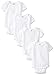 Gerber Unisex-Baby Newborn 4 Pack Onesies Brand, White, 3-6 Months