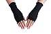 WomeWell Women Solid Color Sun Block Fingerless Wrist Length Driving Gloves Black