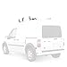 Vantech Transit Connect 2010-13 J2000 Bolt-on Ladder roof Rack 50