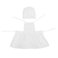 Meiyya Kids Photography Newborn White Little Baby Cook Photograph Cloth with Hat Set