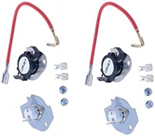 superlin 3977394 WHIRLPOOL ROPER KENMORE Dryer Thermal Fuse Cut Off Kit Repair Part 3390291 279816 AP3094244 (2 PACK)