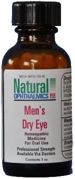 Natural Ophthalmics - Men's Dry Eye Pellets/Oral Homeopathic 1oz