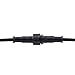 MOKUNGIT 5Pairs 3 Core 3pin Black Pigtail Plastics Waterproof IP65 LED Connector Male Female 40cm/pair Applicable 0.3mm² 15mm Nut for LED Light