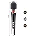 Handheld Wireless Wand Massager with Multi Powerful Speeds & Vibrating Frequencies,USB Rechargeable Therapeutic Massage Stick for Sore Neck Shoulder Back,Soothing Aching Muscles (Black)