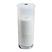 iDesign Aria Plastic Toilet Tissue Roll Reserve Organizer for Bathroom, Vertical Free Standing Compact Organizer, Holds 3 Rolls of Toilet Paper, Clear