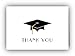 Wildvalley Design Graduation Cap Thank You Cards - 24 Cards & Envelopes