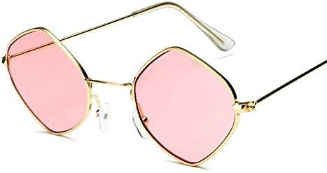 WANGKEAI New Polygon Sunglasses Women Men Vintage Sunglasses Clear Sun Glasses Fashion Couple Eyewear