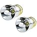 BESTSUN 2 Pack Ultra Bright Flashlight LED Bulb Single Mode 1200Lumens Drop-in P60 Design Module Flashlights Repair Replacement Bulbs for C2 G2 Z2 6P 9P G3 S3 D2 501B 502B