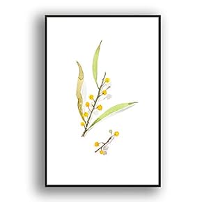 Framed Canvas Wall Art for Living Room, Bedroom Leaves Canvas Prints for Modern Home Decoration Ready to Hang - 16"x24" inches