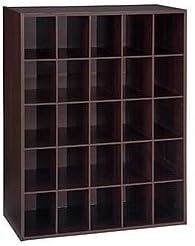 Hanada Home EH 25 Pair Shoe Organizer Espresso