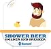 Gabba Goods Shower Bluetooth Speaker with Beer/Soda Can Holder - Built-in Microphone Handsfree - Waterproof, IPX7, 4 Hours of Playtime, Suction Cup for Showers