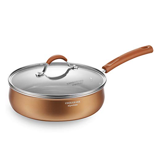 cooper pan Signature 10Piece Ceramic Nonstick Aluminum Cookware Set