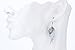 Szxc Jewelry Women's Crystal Angel Wings Dangle Earrings Biker Jewelry