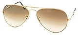 Authentic Ray-Ban Aviator RB 3025 001/51 62mm Gold / Brown Gradient Lenses Large