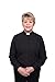 Reliant Ladies Clergy Shirt - Tab Collar Long Sleeve (UK Size 14 | US Size 10, Black)