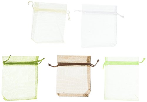 Bestsupplier 50 Pcs 5X4 Inch Drawstring Organza Jewelry Favor Pouches Wedding Party Festival Gift Bags Candy Bags (50Pcs Mix Colors) (611434204485)
