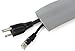 6.5 Feet Cable Protector + Cord Cover — Durable Gray PVC is Flexible, Odor Free, Easy to Unroll and Open — Conceal Wires at Home, Office, Warehouse, Workshop, Concerts