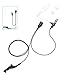 commountain APX 6000 XPR 7550e Earpiece w/Mic Compatible for Motorola Radios APX 8000 (7000 4000) XPR 7350e (7580e 7380e 7550 7350) APX6000 APX7000 APX8000 XPR7550 XPR7550e, Surveillance Headset
