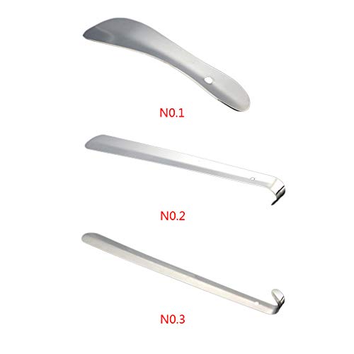 OmkuwlQ Professional Stainless Steel Shoe Horns Long Handle Shoehorn Convenient Shoes Wearing Lifter - Thumbnail 4