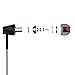 USPRO Wired Headphones In Ear Earphones with Mic Black
