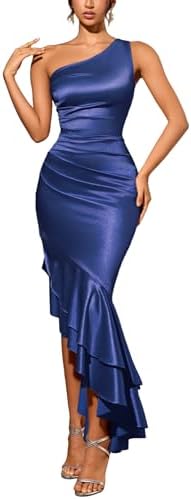 solid ruched u neckline ruffle maxi dress Solid Ruched U-neckline Ruffle Maxi Dress