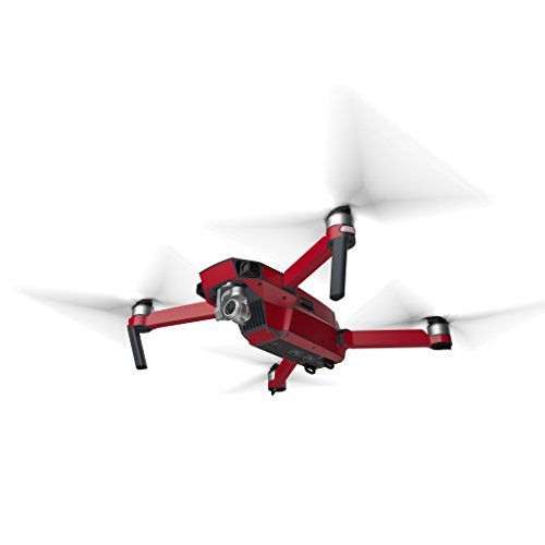 Solid State Red Decal for Drone DJI Mavic Pro Kit - Includes Drone Skin, Controller Skin and 3 Battery Skins