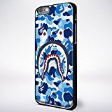 A Bathing Ape Blue Shark for Iphone and Samsung Galaxy Case (iPhone 6/6s black)