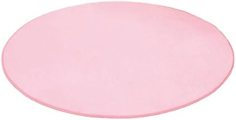 Kids Tent Playhouse Mat, Round Area Rugs Soft Living Room Bedroom Home Carpet, Pink (M, Pink)