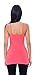 Unique Styles 3 Pack Long Camisole Tank Tops for Women Layering Cami (3-PK: Black, White, Coral, Regular Size (S,M,L))