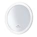 FRCOLOR 10X Magnifying Mirror with 3 Suction Cups, Cosmetic Make Up Mirror Pocket Mirror Travel Makeup Mirror 5.9 Inch, Used for Precise Makeup - Eyebrows/Tweezing (White)