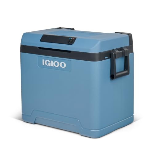 IP42 - Contenitore refrigerante passivo, 42 l, termobox blu ghiaccio, per campeggio e tempo libero, festival ed eventi, uso quotidiano e lavoro