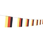 TSMD 66Feet German Flag Banner String,76Pcs Germany Pennant Flags Banners For Grand Opening,Olympics,Bar,Sports Clubs,International Festival Decorations,Festivalc (8.2" x 5.5'')