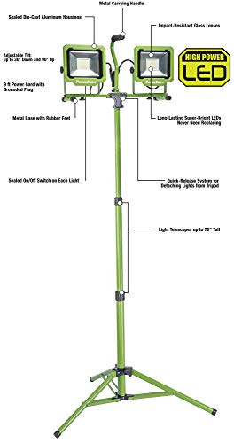 1 PowerSmith+PWL2100TS+Lumen+Adjustable+Telescoping