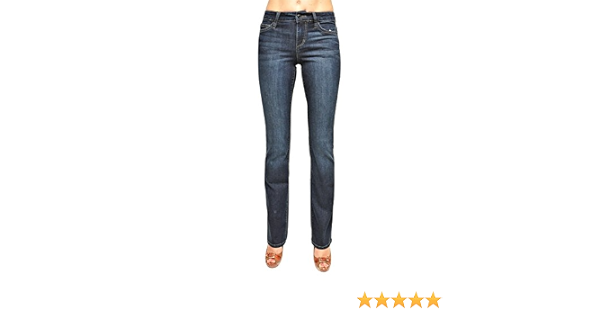 Mid Rise Bootcut Stretch Denim Pants 