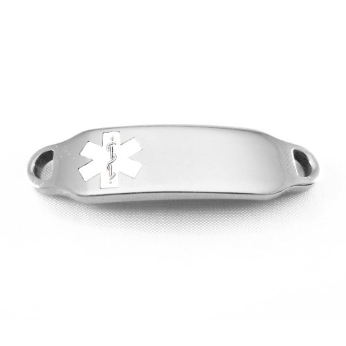 My Identity Doctor - Medical Alert Identification Tag, Can be Attached to an ID Bracelet, White Symbol