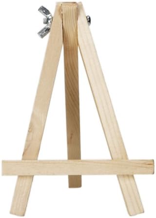 Z ZTDM 5.6 inch Wooden Folding Easel Tripod Display Suitable for Table Top Drawing Sketching or Painting Wood-1