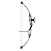 55 Lb 27-29'' Draw Length Compound Bow with Cable Guard, Sight and Arrow Rest (Autumn Camo)