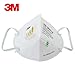 3M KN90 Face Mask high filtration barrier against Virus, Dust, Pollen, Bacteria, Allergies, Paint, Breathable Respirator Mask with Soft Lining and Earloops 3 PCS FFP2 MASK
