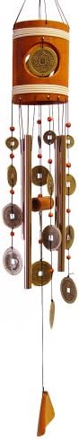 Jade Garden 388438 Canister Wind Chime with Coins