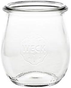mikken 40 Preserving Jars Tulip 220 ml Dessert Glasses with Funnel