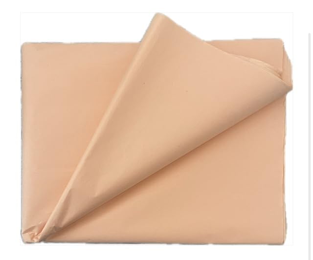 100 Sheets Peach MG Tissue Paper 20x30 Inches, Acid Free Craft Art