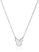 Disney Sterling Silver Mickey Mouse Silhouette Pendant Necklace, 16
