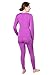 Victoria Women's Ultra-Soft Fleece Lined Thermal Top & Bottom Underwear Set