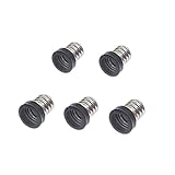 KAPATA E12 to E11 Lamp Base Socket LED Halogen Light Bulb Lampholder Adapter Pack of 5pcs