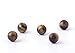 Natural Stone Beads 100pcs 8mm Tiger Eye Round Genuine Real Stone Beading Loose Gemstone Hole Size 1mm DIY Smooth Beads for Bracelet Necklace Earrings Jewelry Making (Tiger Eye, 8mm)