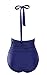B2prity Women's Slimming One Piece Swimsuits Tummy Control Bathing Suit Halter Swimwear for Big Busted Curvy Woman C-Blue